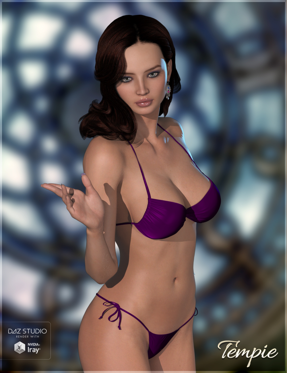 FWSA Tempie HD for Victoria 6 by: Fred Winkler ArtFisty & DarcSabby, 3D Models by Daz 3D