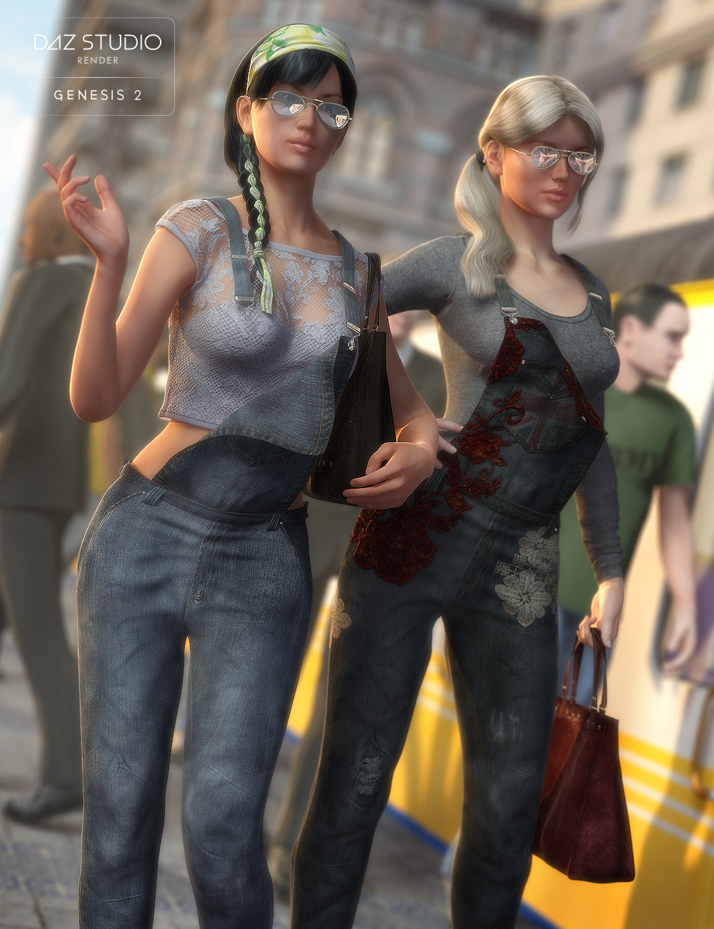 Mod for Casual Wear Overalls by: Sarsa, 3D Models by Daz 3D