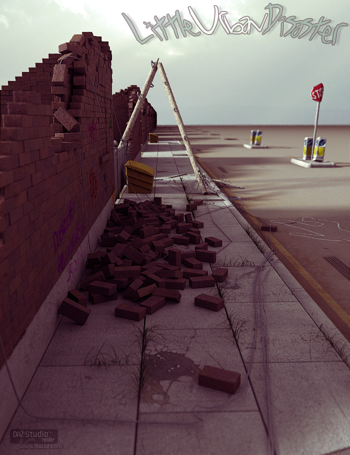Little Urban Disaster by: ForbiddenWhispersDavid Brinnen, 3D Models by Daz 3D