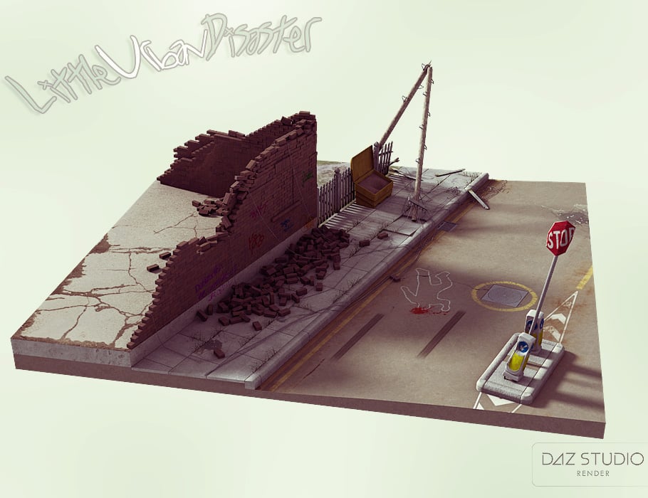 Little Urban Disaster Little Urban Disaster by: ForbiddenWhispersDavid Brinnen, 3D Models by Daz 3D