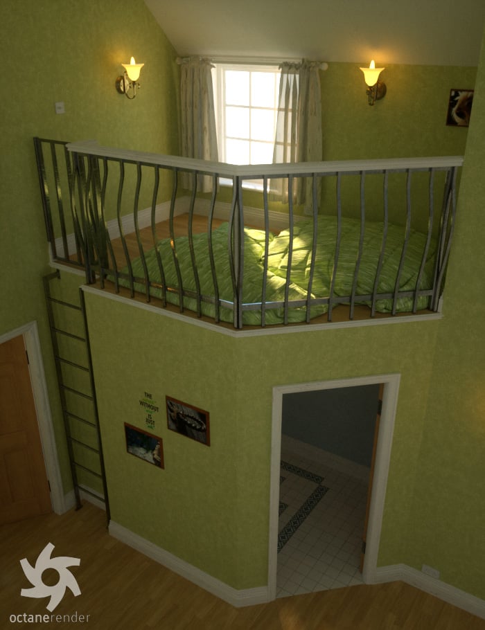 Little Corner Room by: David BrinnenForbiddenWhispers, 3D Models by Daz 3D