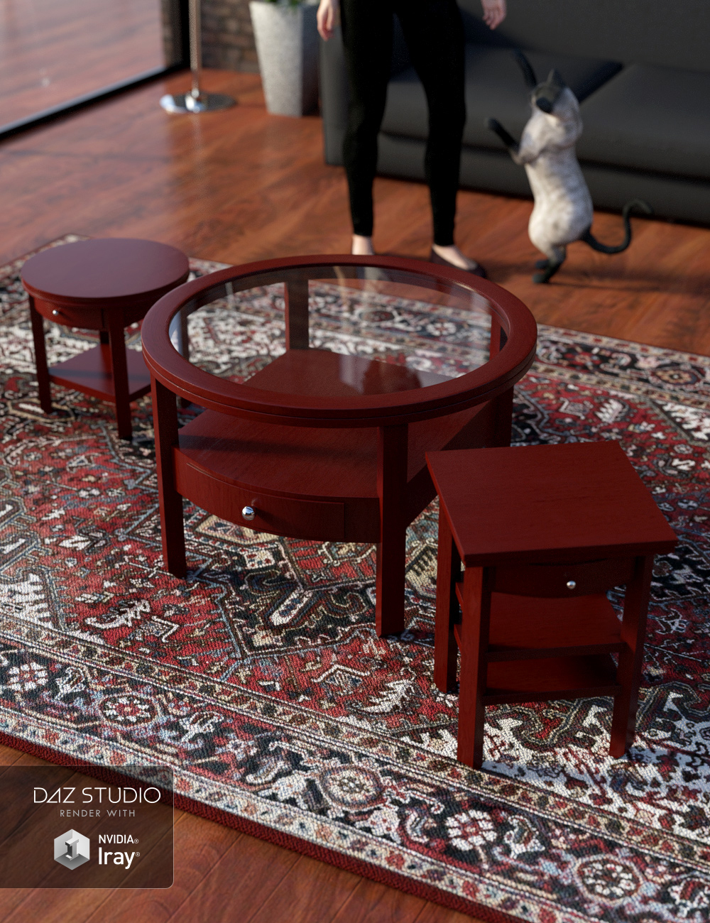 The Living Room Collection 2 by: ARTCollab, 3D Models by Daz 3D