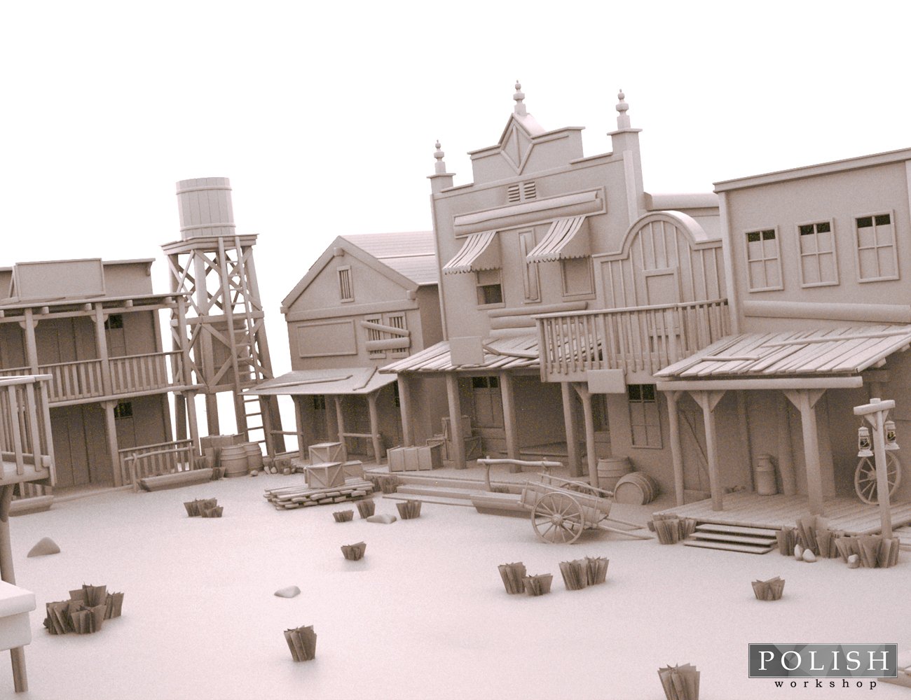 Western Town Western Town by: Polish, 3D Models by Daz 3D