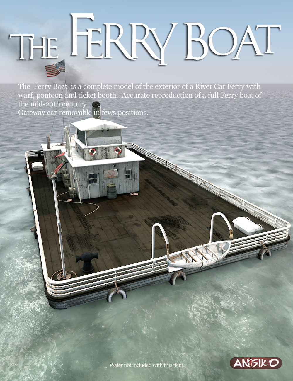 Ferry Boat by: Ansiko, 3D Models by Daz 3D