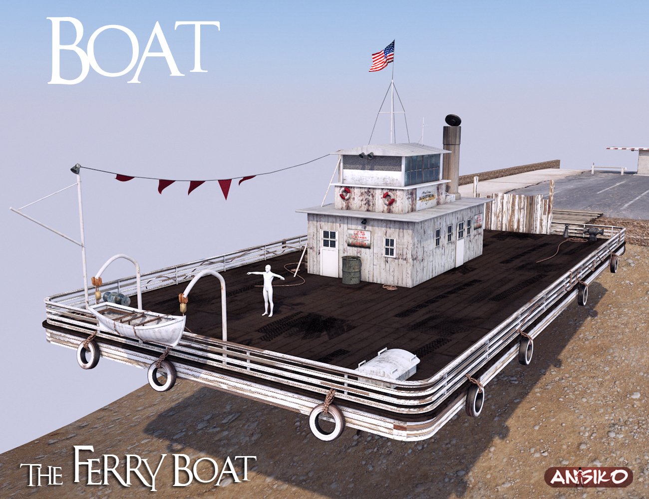 Ferry Boat Ferry Boat by: Ansiko, 3D Models by Daz 3D