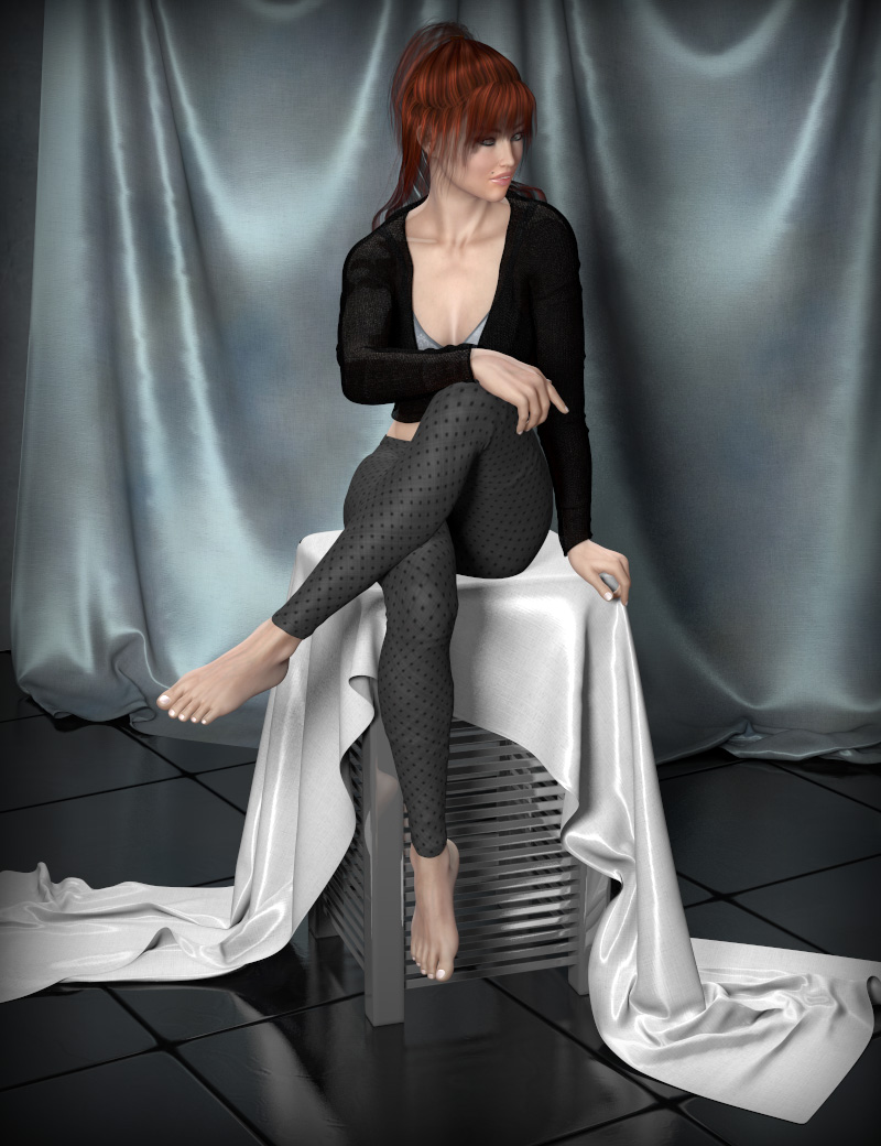 Studio Drapes - High Stools Studio Drapes - High Stools by: esha, 3D Models by Daz 3D
