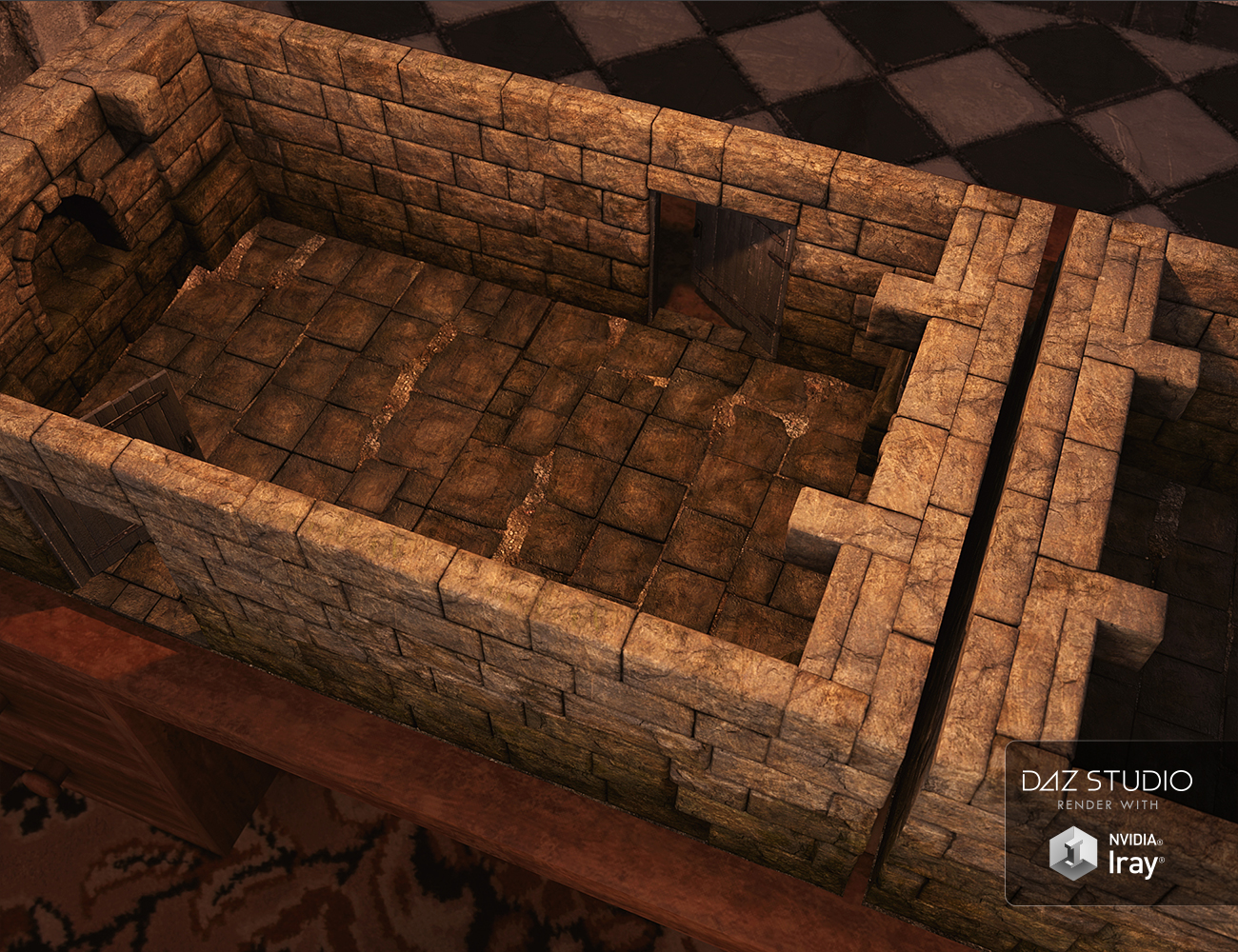 Muelsfell Dungeon Crawl Display Base by: E-Arkham, 3D Models by Daz 3D