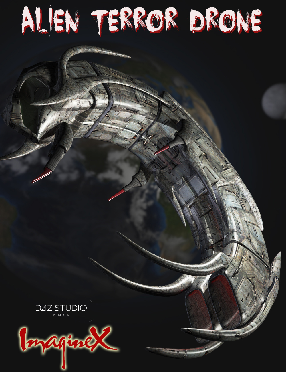 SciFi Alien Terror Drone by: ImagineX, 3D Models by Daz 3D