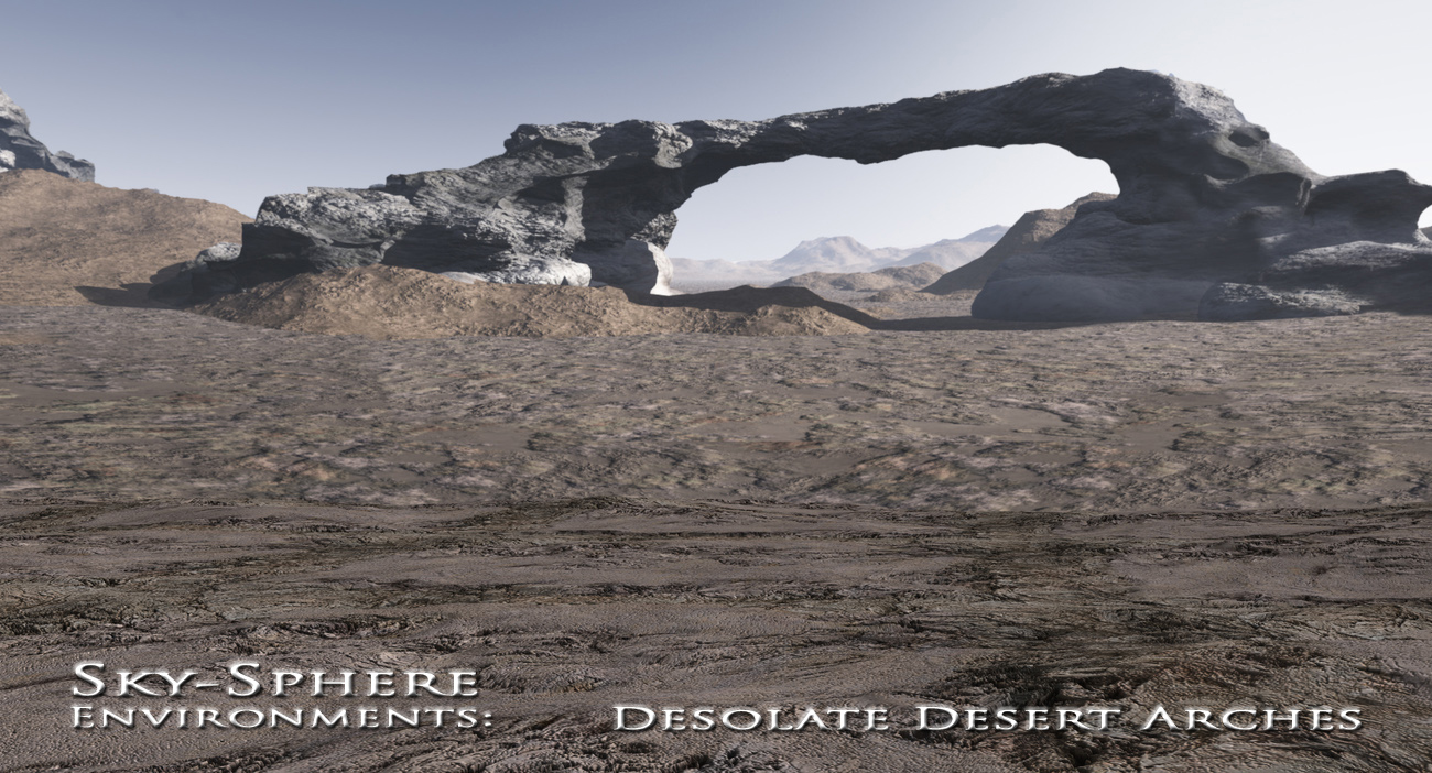 Sky-Sphere Environments:  Desolate Desert Arches by: FirstBastion, 3D Models by Daz 3D
