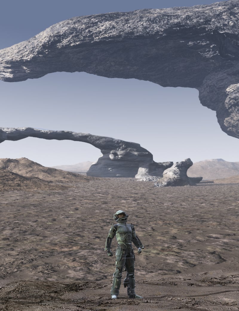 Sky-Sphere Environments:  Desolate Desert Arches by: FirstBastion, 3D Models by Daz 3D
