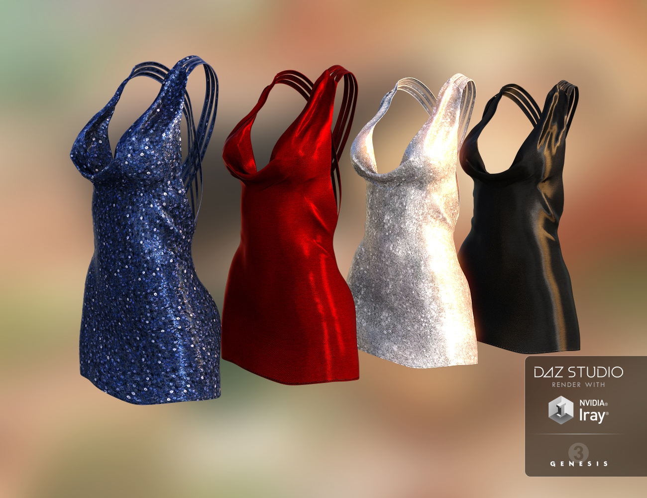 Little Black Dress Textures by: Sarsa, 3D Models by Daz 3D
