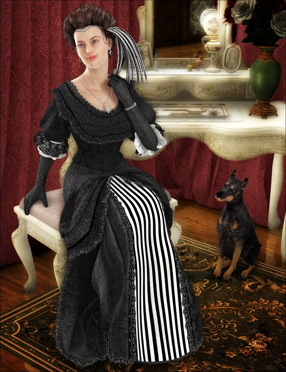 Vintage Noir by: LaurieS, 3D Models by Daz 3D