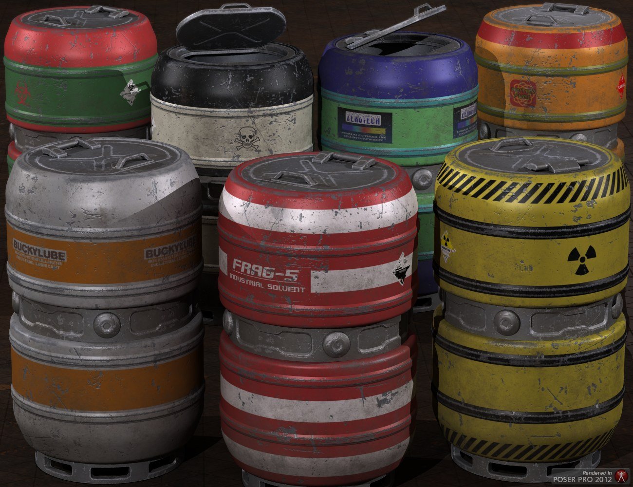 Sci Fi Freight Containers by: Nightshift3D, 3D Models by Daz 3D