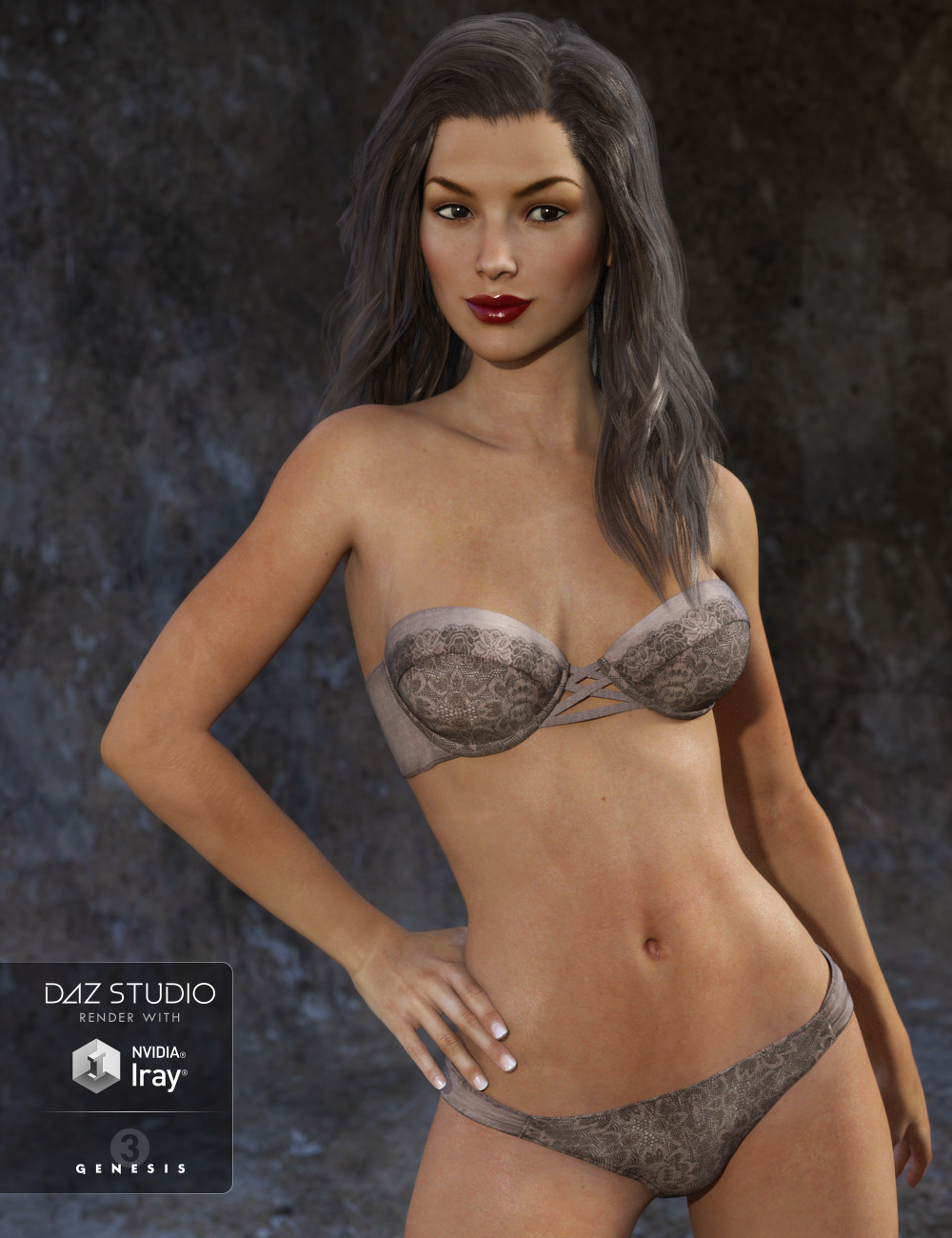 Bandeau Bikini Lingerie Textures by: Sarsa, 3D Models by Daz 3D