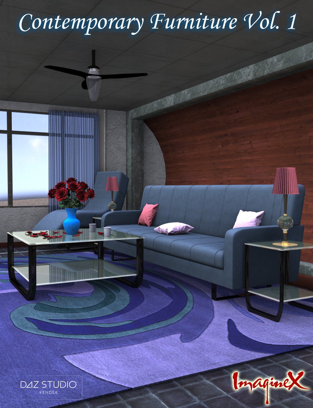 Contemporary Furniture Vol. 1 by: ImagineX, 3D Models by Daz 3D