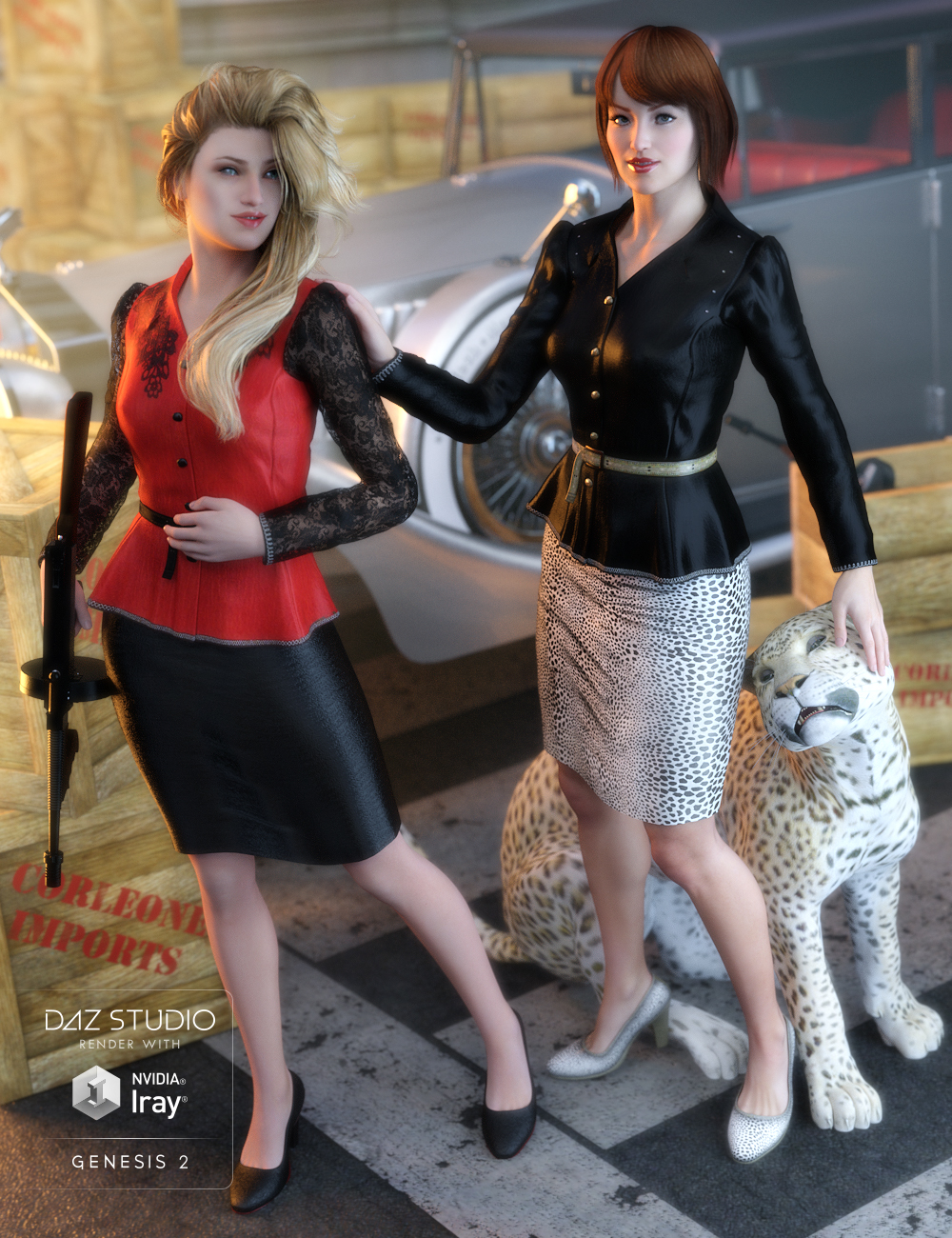 Fashionable Forties by: Sarsa, 3D Models by Daz 3D