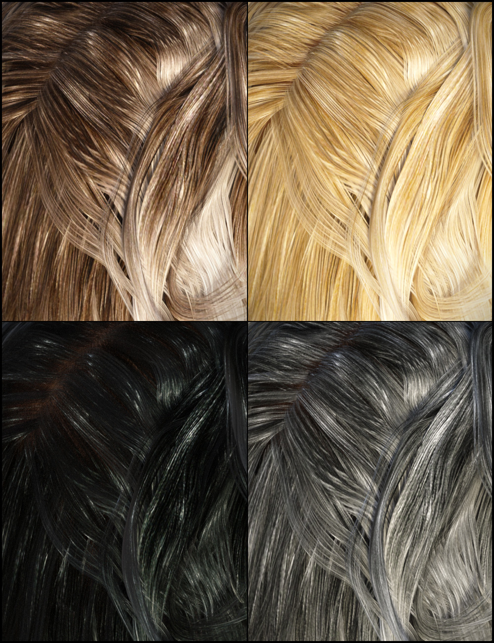 Colors for Tangerine Hair by: goldtassel, 3D Models by Daz 3D