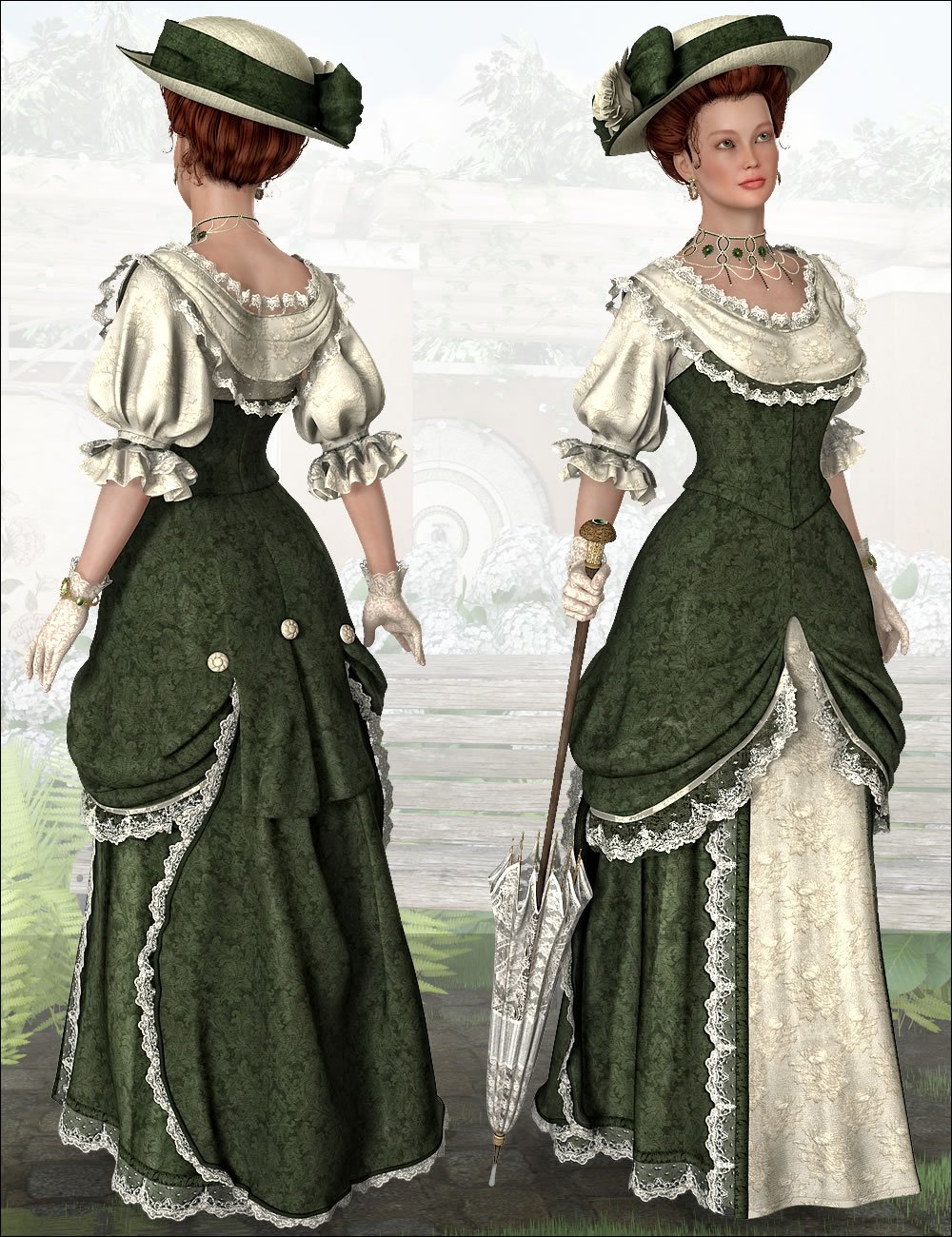 Vintage Vert Vintage Vert by: LaurieS, 3D Models by Daz 3D