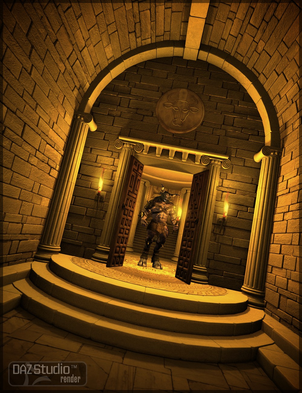 Labyrinth of Knossos Bundle by: Merlin Studios, 3D Models by Daz 3D