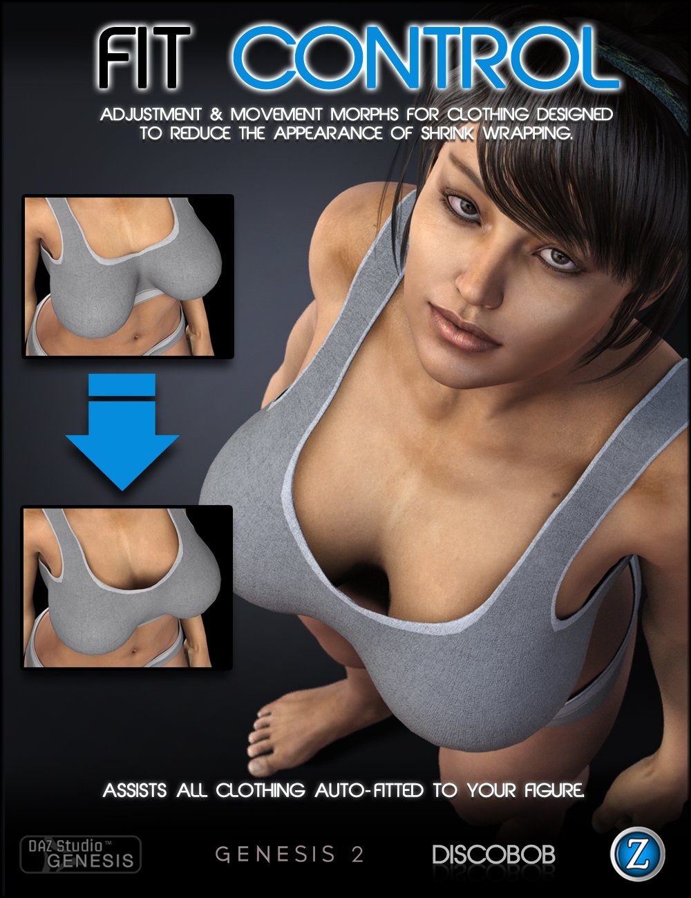 Fit Control for Genesis and Genesis 2 Female(s) by: Zev0Josh Darling, 3D Models by Daz 3D