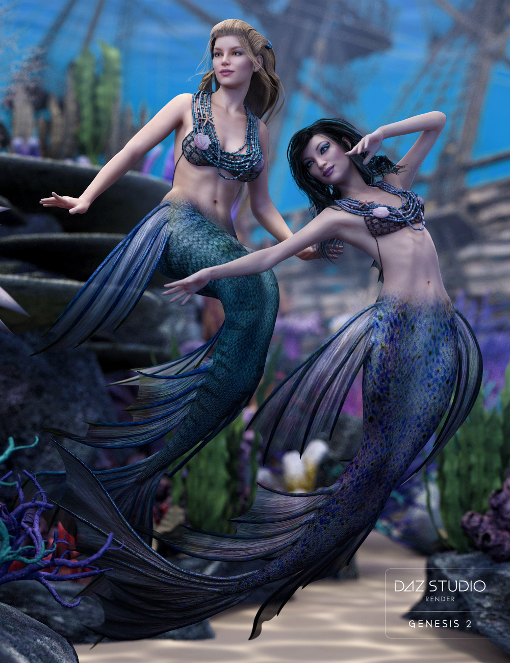 Lorelei Mertail Textures by: shaunahowell, 3D Models by Daz 3D
