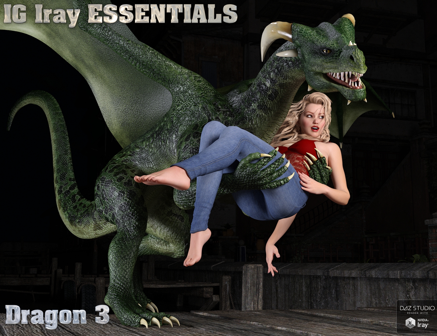 IG Iray Essentials - Dragon 3 by: IDG DesignsInaneGlory, 3D Models by Daz 3D
