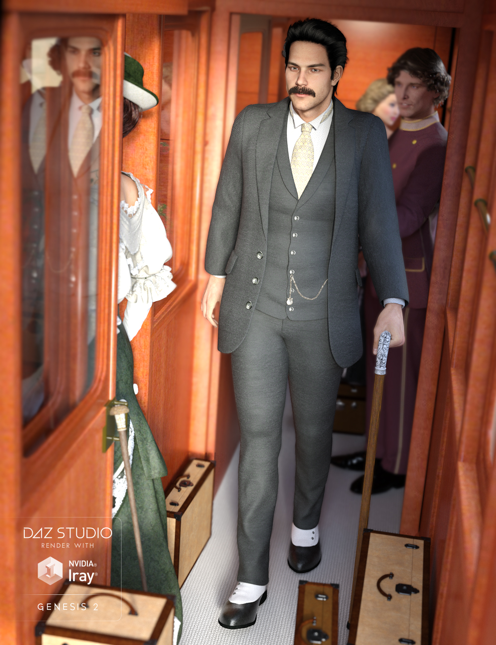 Grantham Hall Suit by: MadaSarsa, 3D Models by Daz 3D