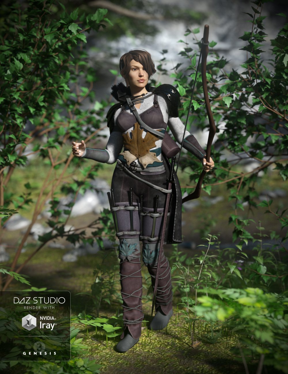 Fantasy Ranger Wild Woods Textures | Daz 3D