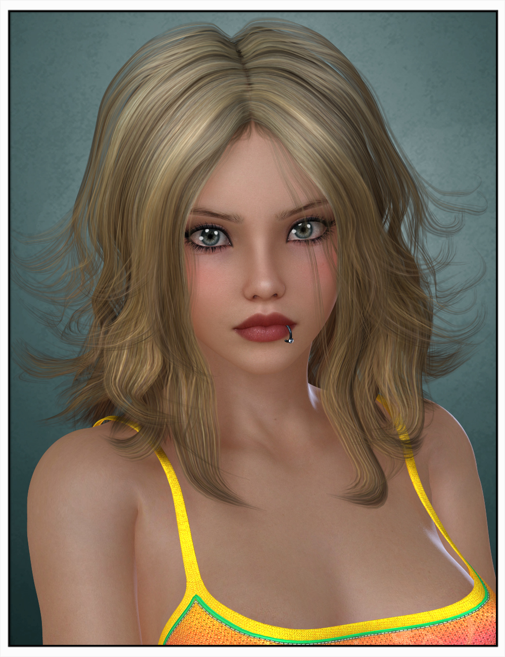 Selina Hair for Genesis 2 and 3 Female(s) and Victoria 4 by: SWAM, 3D Models by Daz 3D