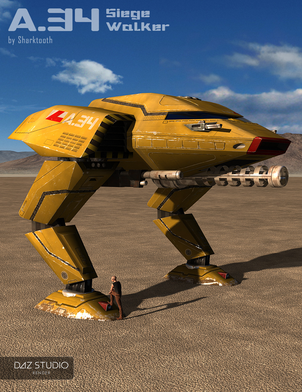 A34 Siege Walker by: Sharktooth, 3D Models by Daz 3D