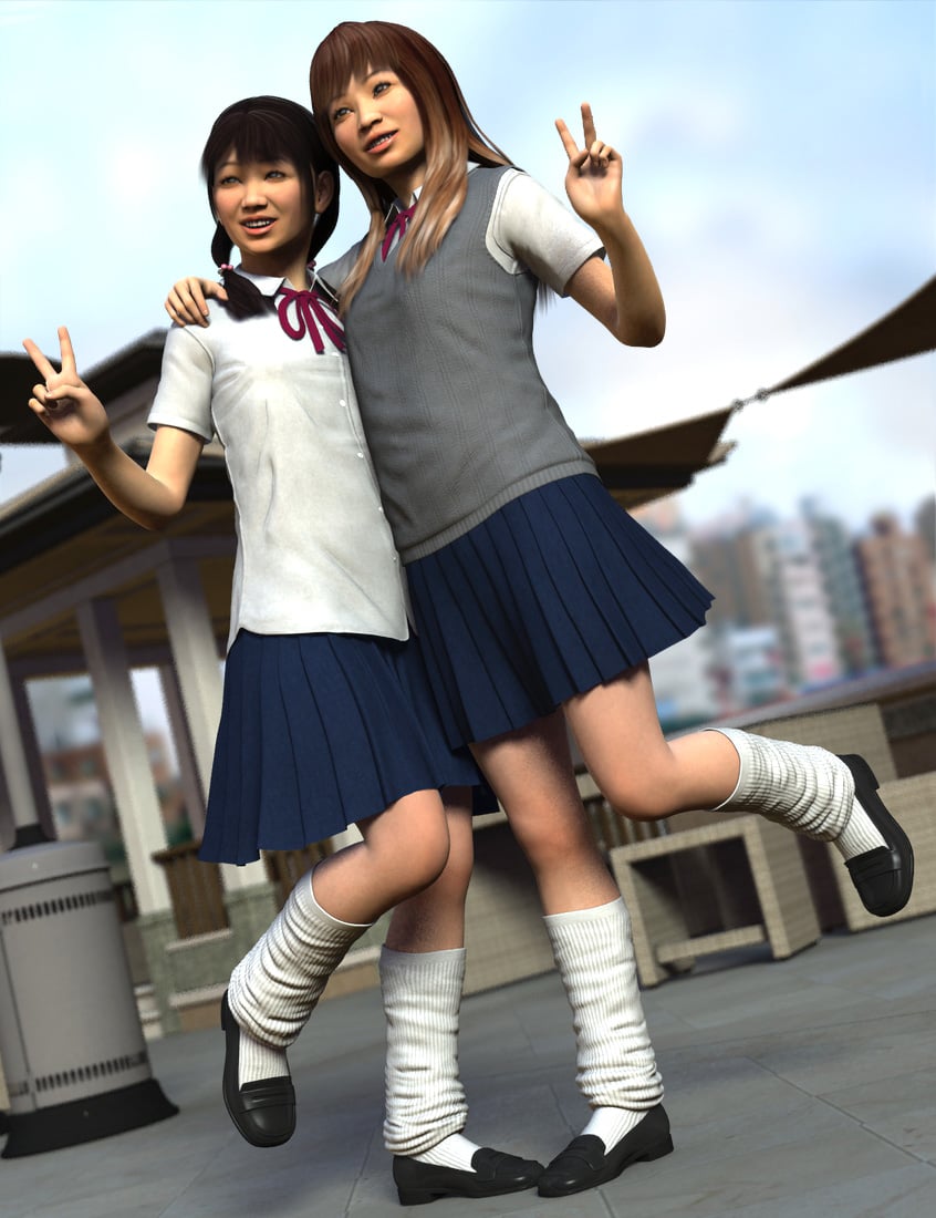 Time For School Asia for Genesis 2 Female(s) by: Dogz, 3D Models by Daz 3D