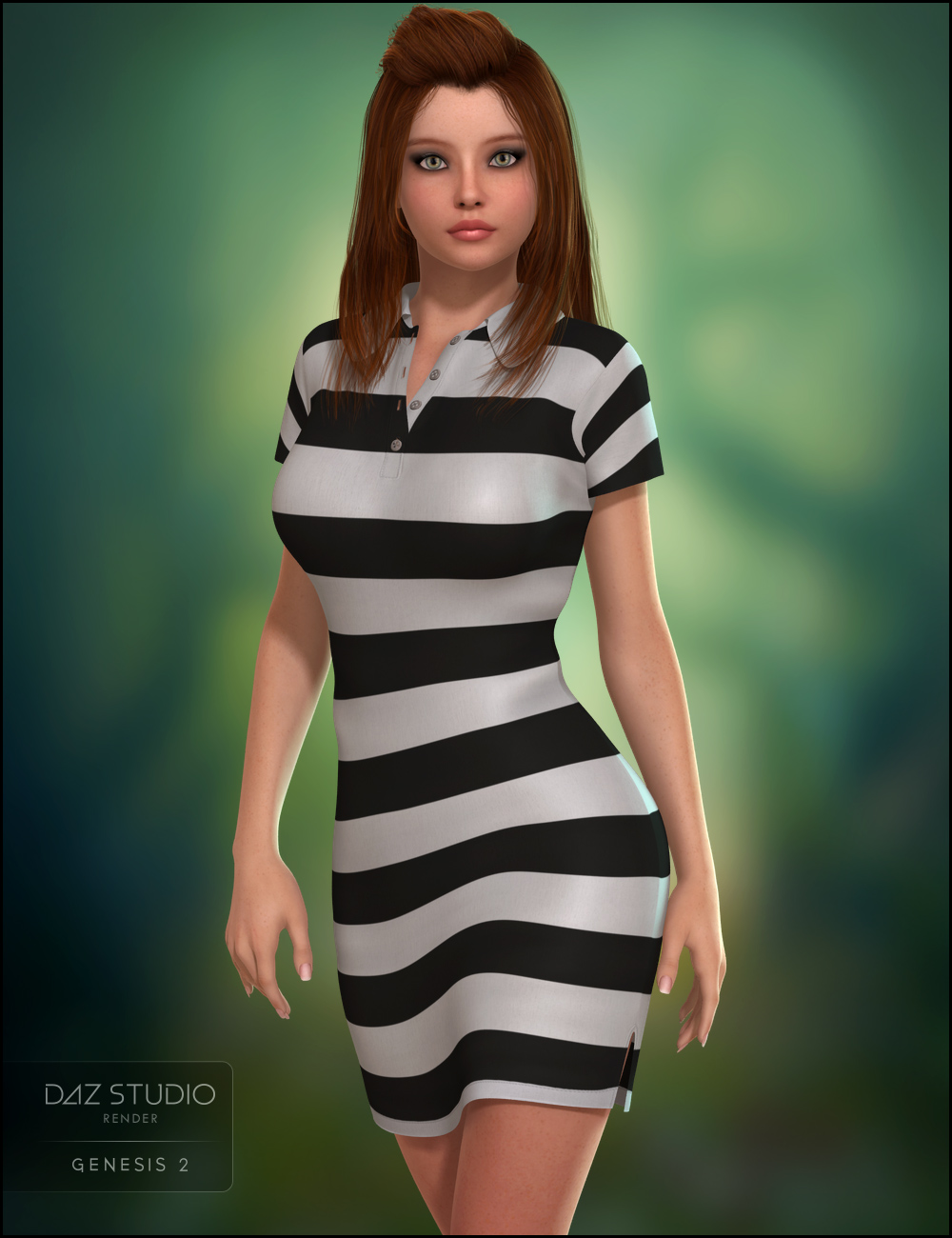 Polo Dress for Genesis 2 Female(s) by: JessaiiDemonicaEvilius, 3D Models by Daz 3D