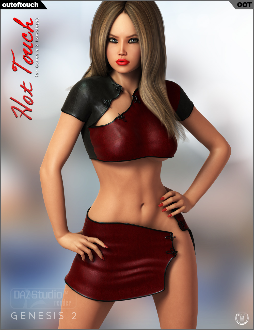 Hot Touch Outfit for Genesis 2 Female(s) by: outoftouch, 3D Models by Daz 3D