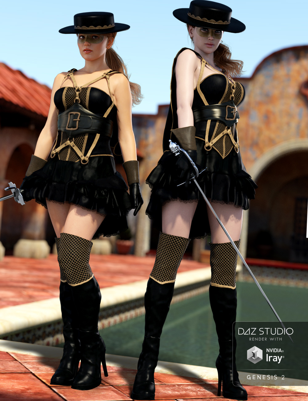 Bandolera for Genesis 2 Female(s) by: Barbara BrundonOziChick, 3D Models by Daz 3D