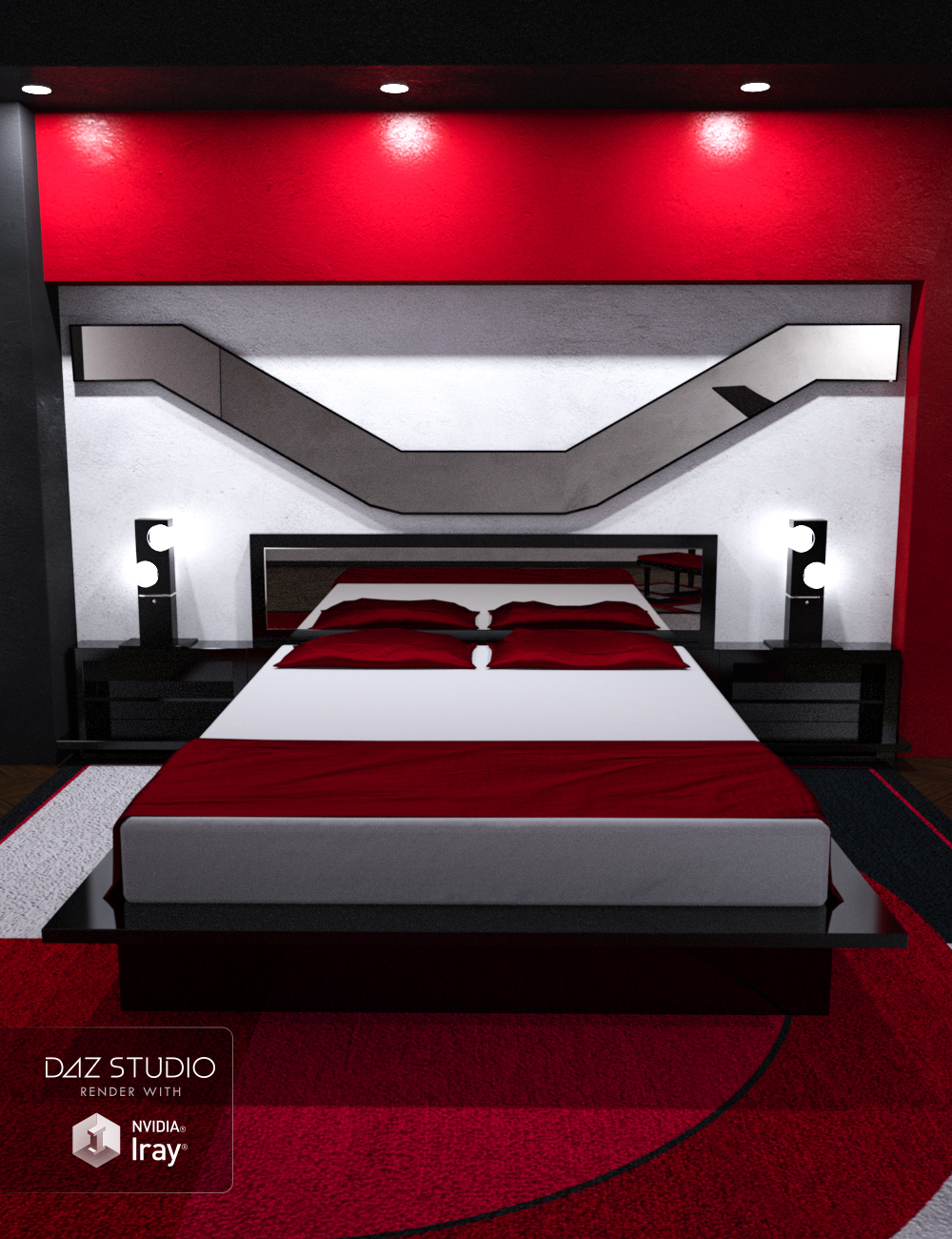 Modern Room Bedroom Modern Room Bedroom by: Ravnheart, 3D Models by Daz 3D