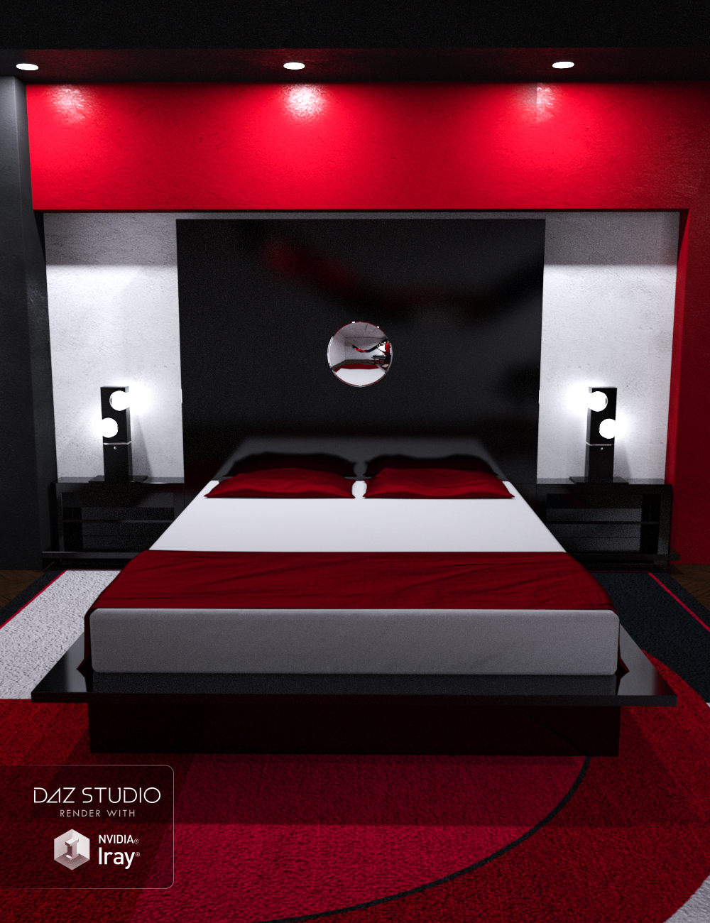 Modern Room Bedroom by: Ravnheart, 3D Models by Daz 3D
