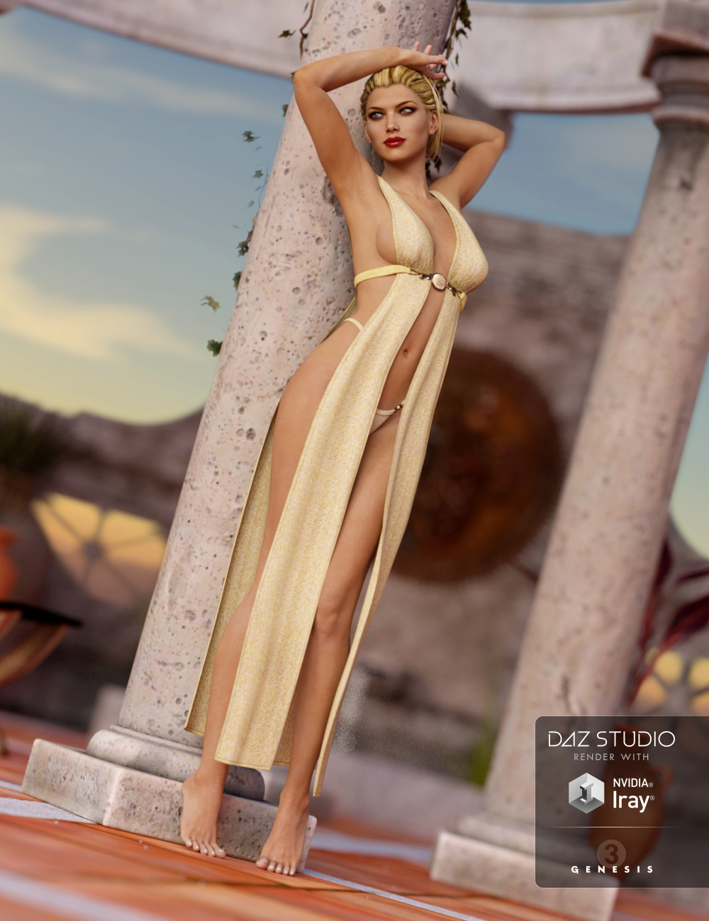 Fantasy Wrap for Genesis 3 Female(s) Textures by: Sarsa, 3D Models by Daz 3D