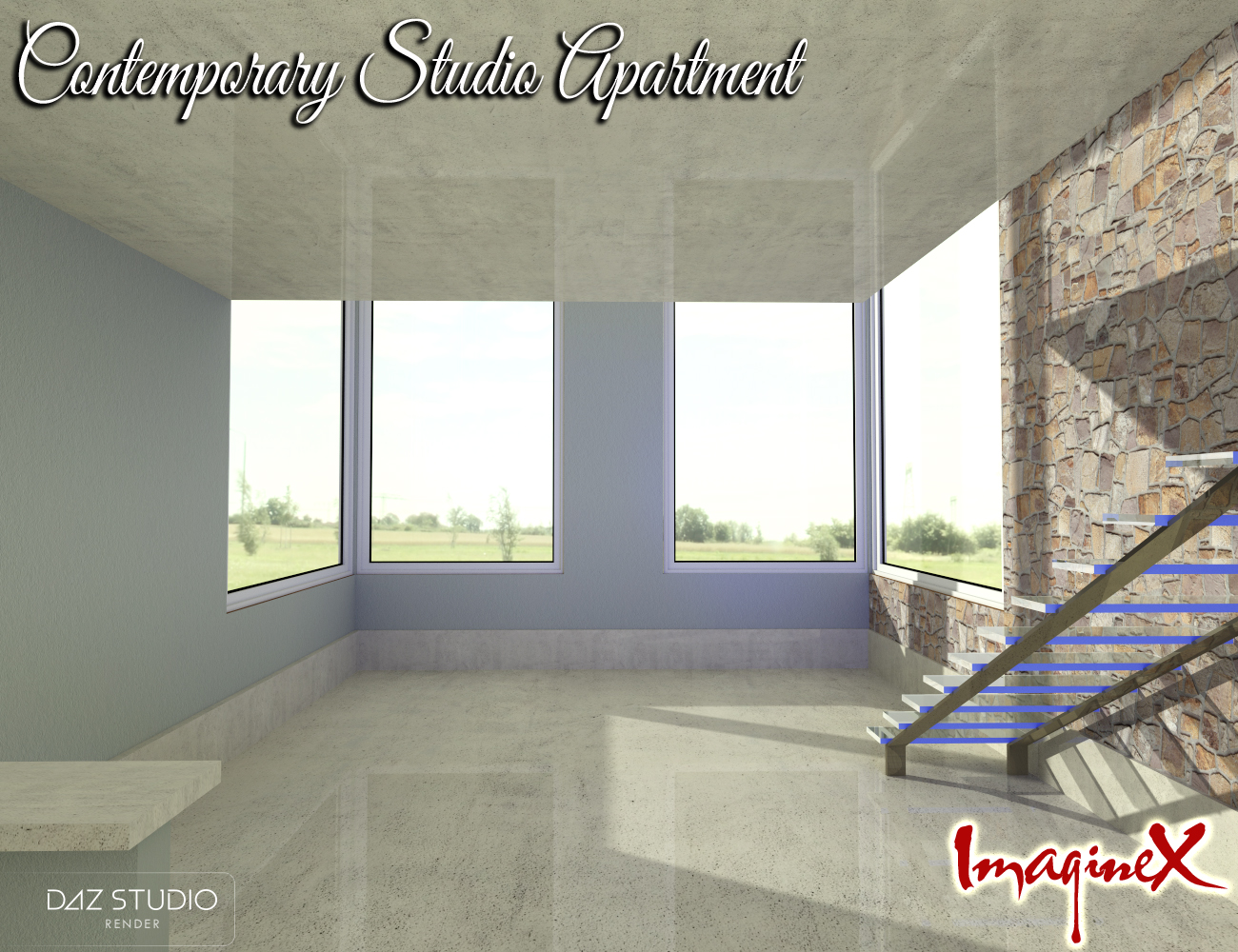Contemporary Studio Apartment Contemporary Studio Apartment by: ImagineX, 3D Models by Daz 3D