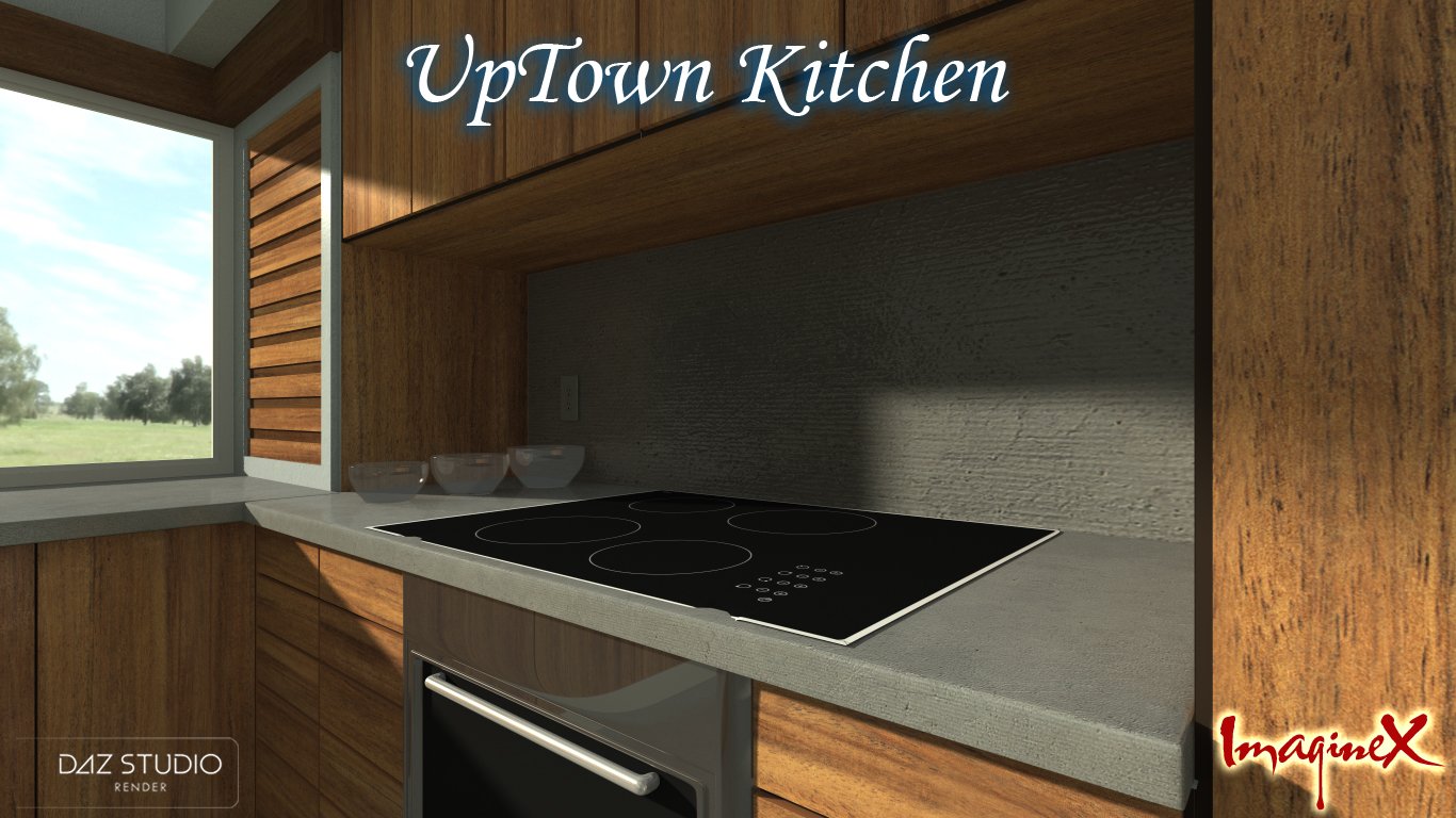 Up Town Kitchen by: ImagineX, 3D Models by Daz 3D