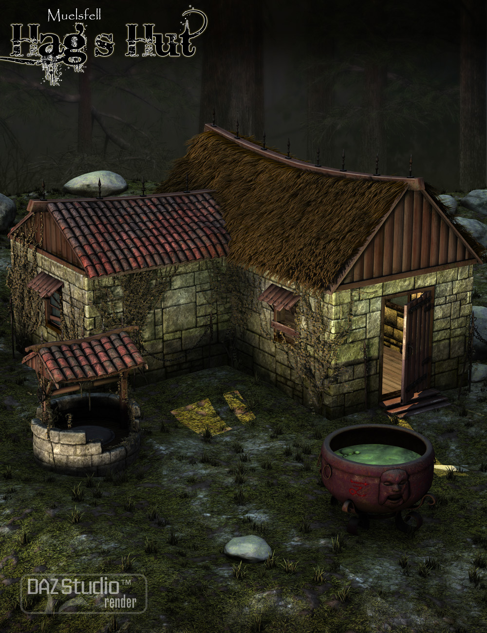 Muelsfell Hag's Hut by: E-Arkham, 3D Models by Daz 3D