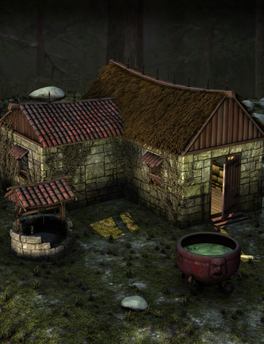 Muelsfell Hag's Hut by: E-Arkham, 3D Models by Daz 3D
