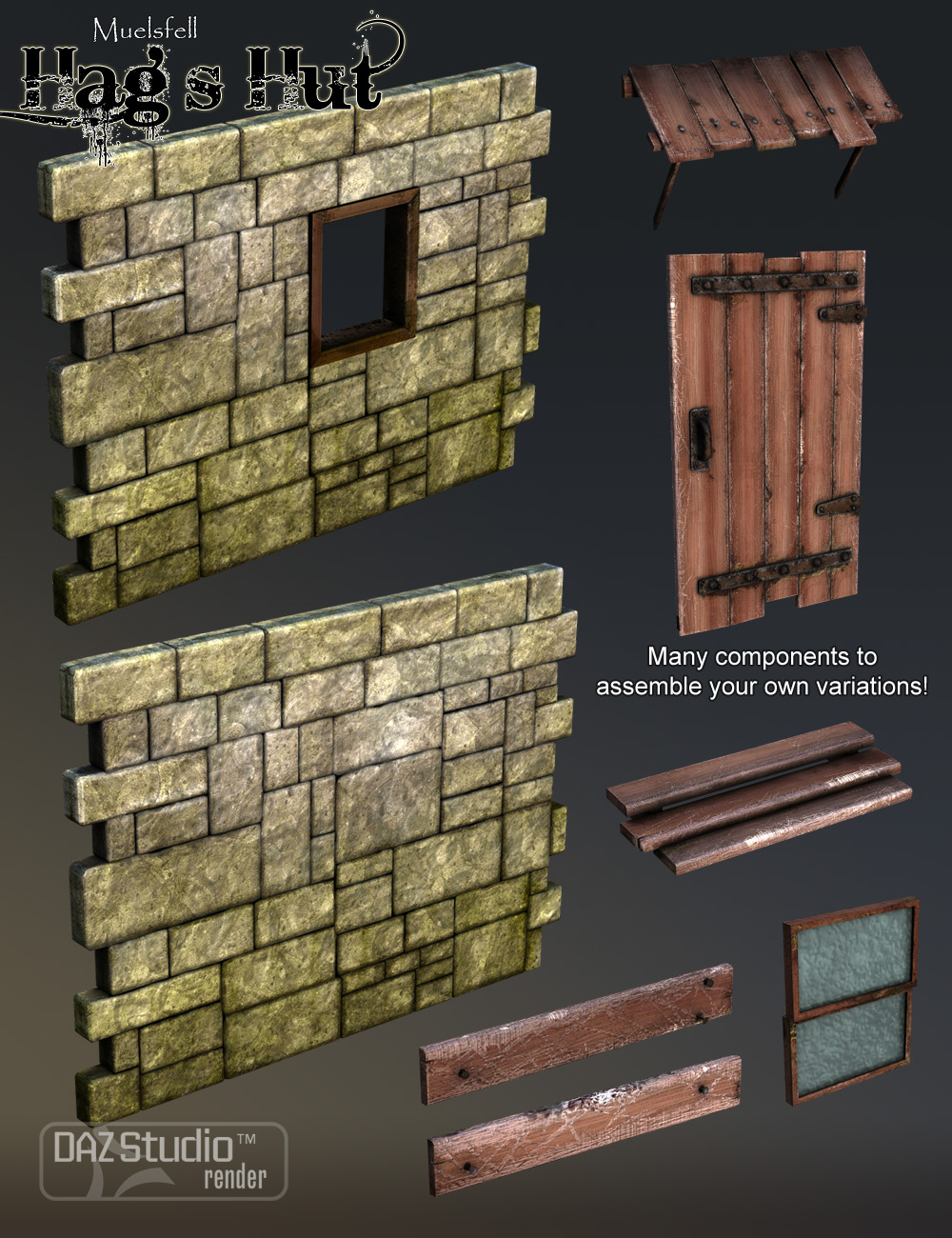 Muelsfell Hag's Hut Muelsfell Hag's Hut by: E-Arkham, 3D Models by Daz 3D