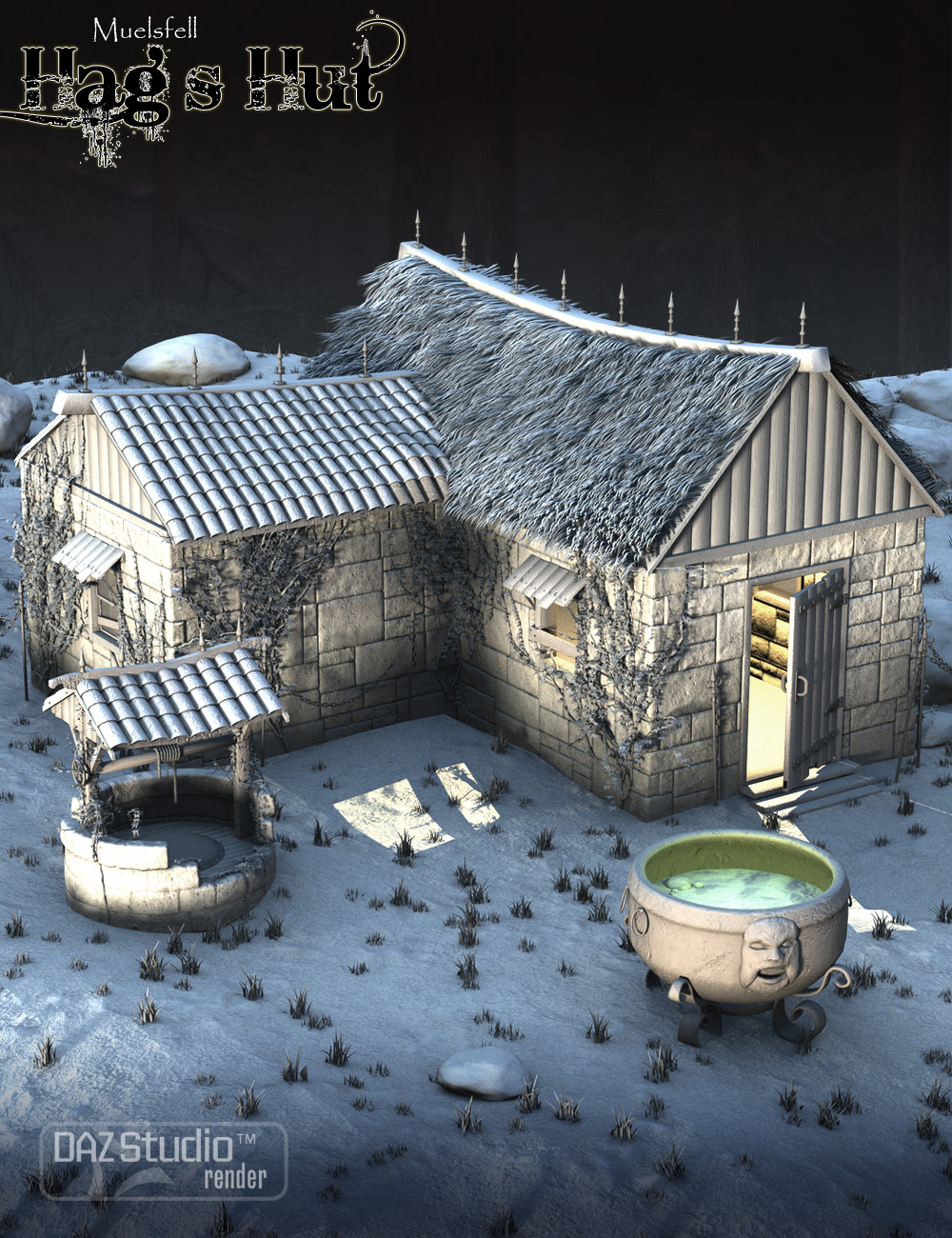 Muelsfell Hag's Hut Muelsfell Hag's Hut by: E-Arkham, 3D Models by Daz 3D