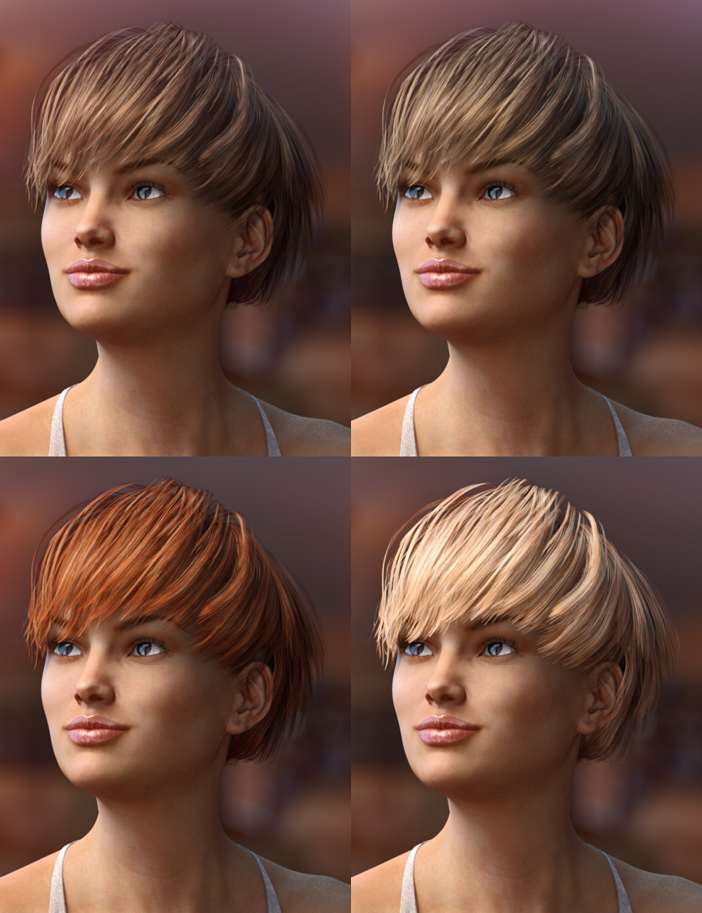 Dove Hair for Genesis 3 Female(s) by: goldtassel, 3D Models by Daz 3D