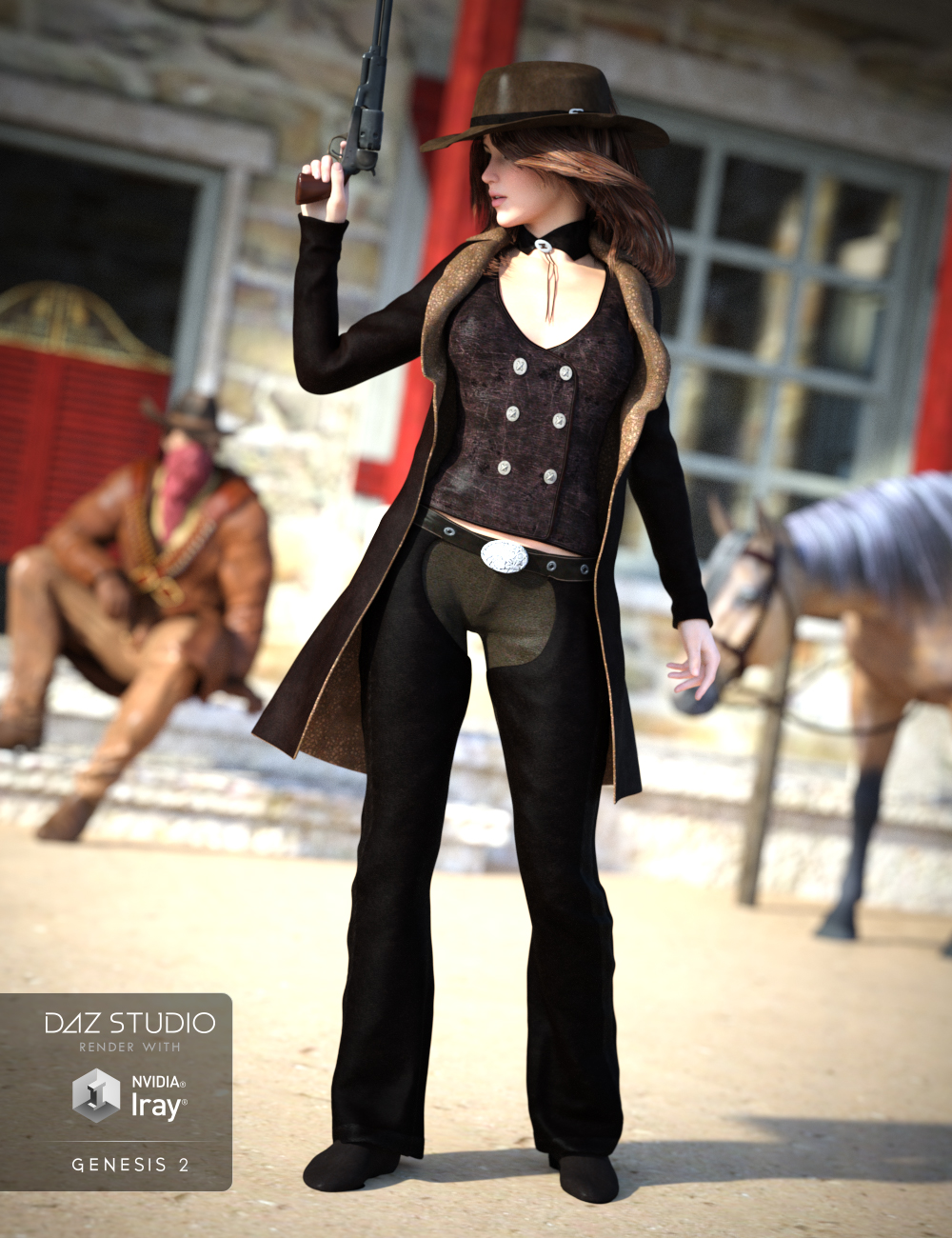 Cowgirl For Genesis 2 Females Daz 3d 