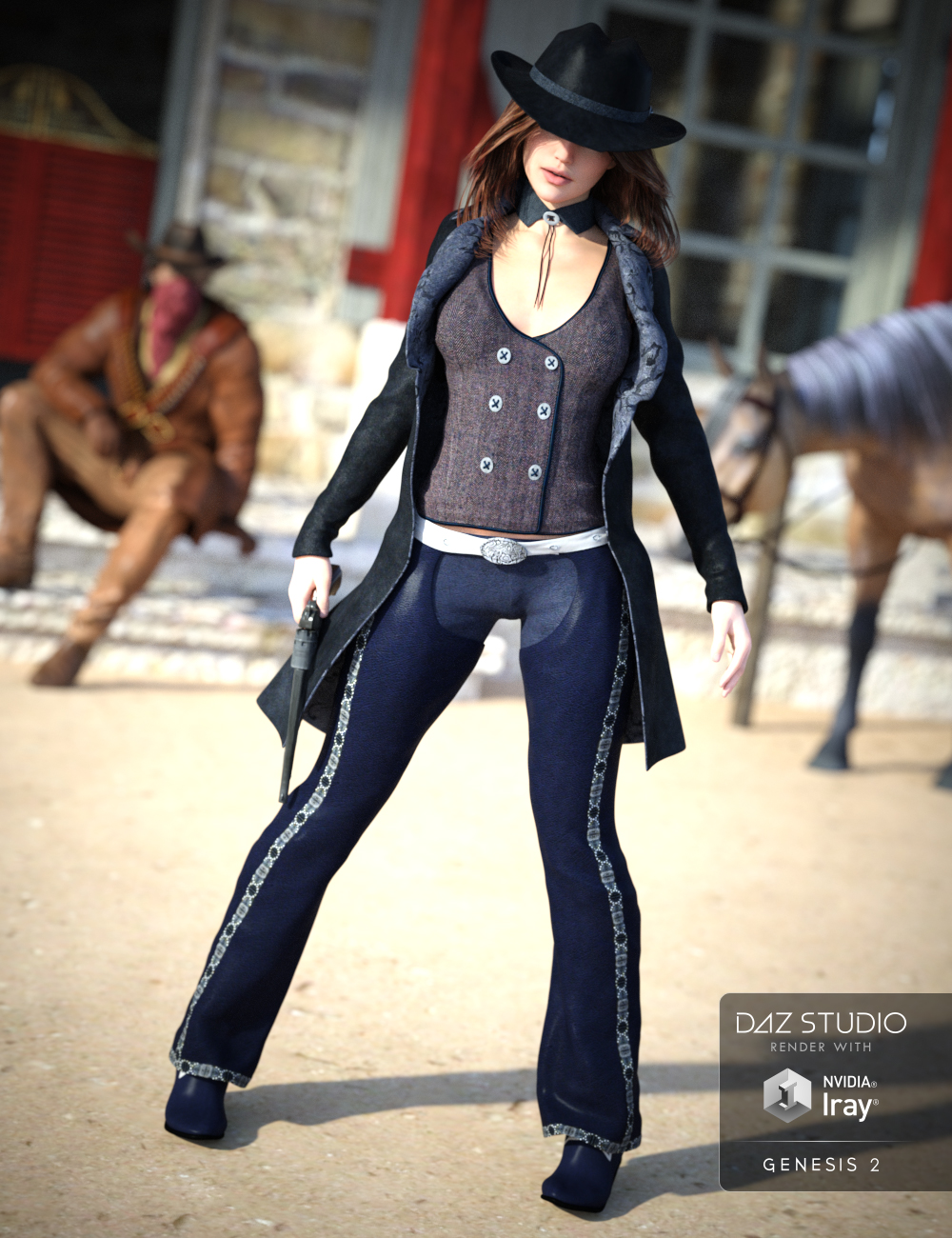 Cowgirl For Genesis 2 Females Daz 3d