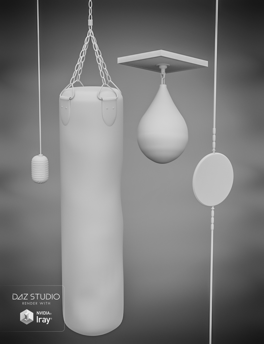 Vintage Boxing Accessories Daz 3D