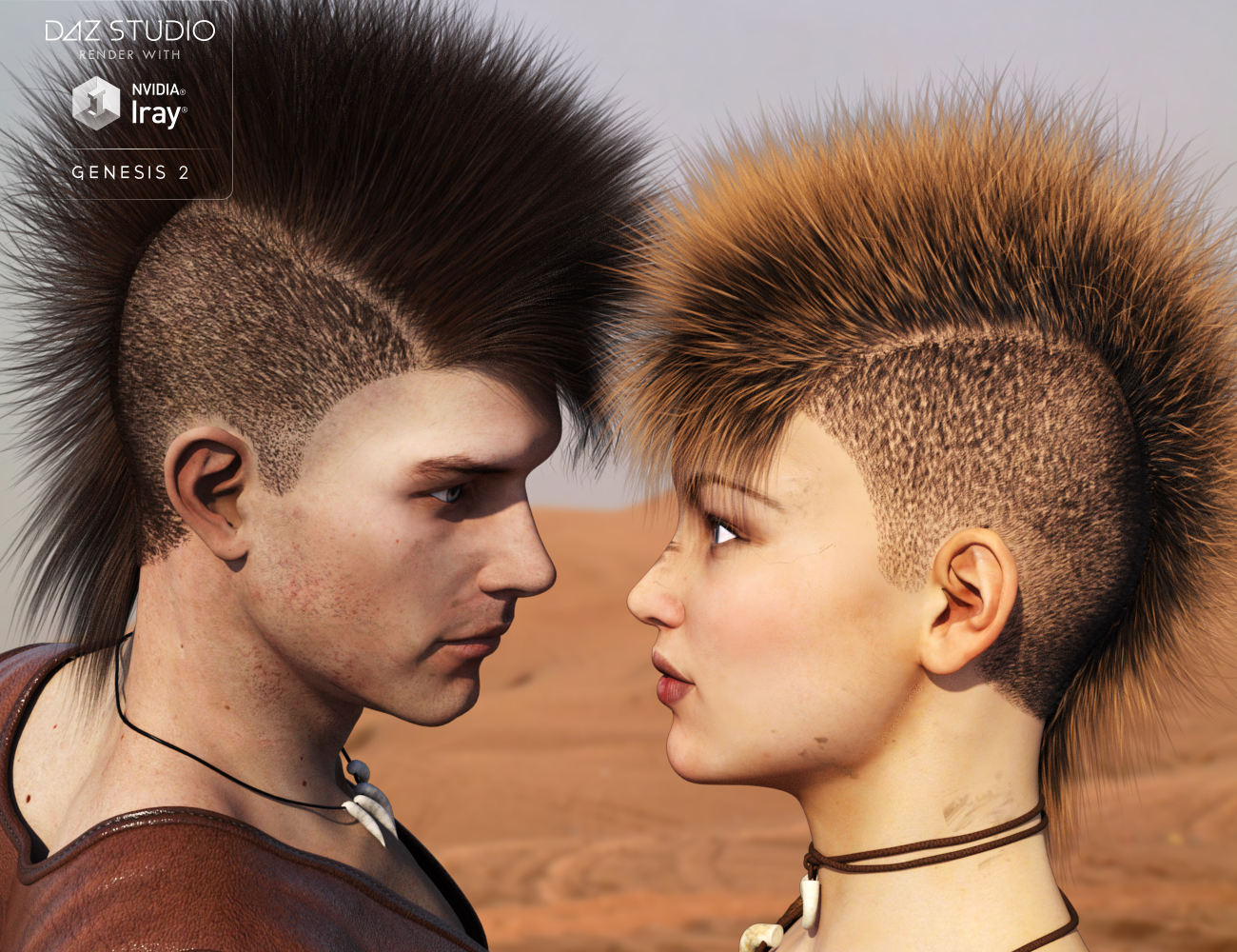 Mad Hair for Genesis 2 by: Nikisatez, 3D Models by Daz 3D