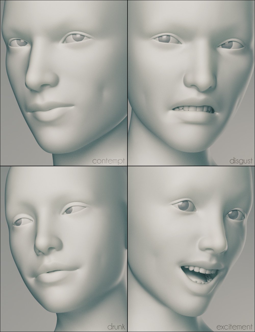 Genesis 3 Female Expressions by: , 3D Models by Daz 3D
