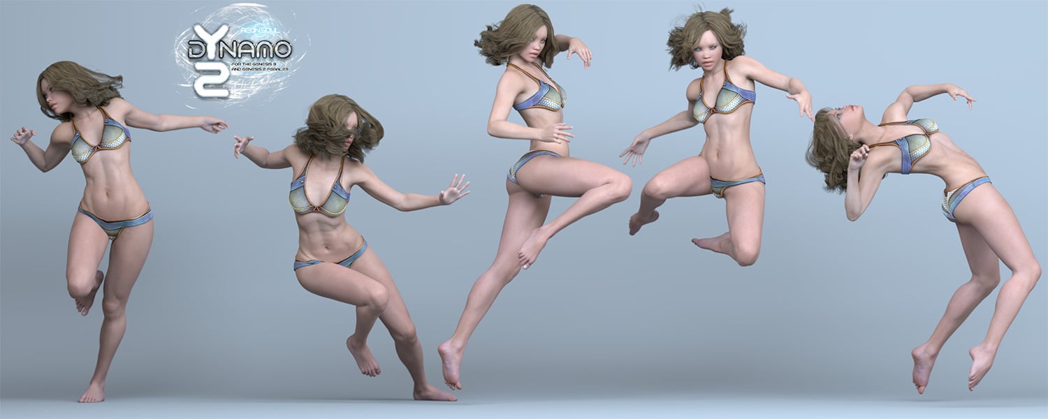 发电机2 Pose为创世纪3和2女s Daz 3d 必威客户端 8174